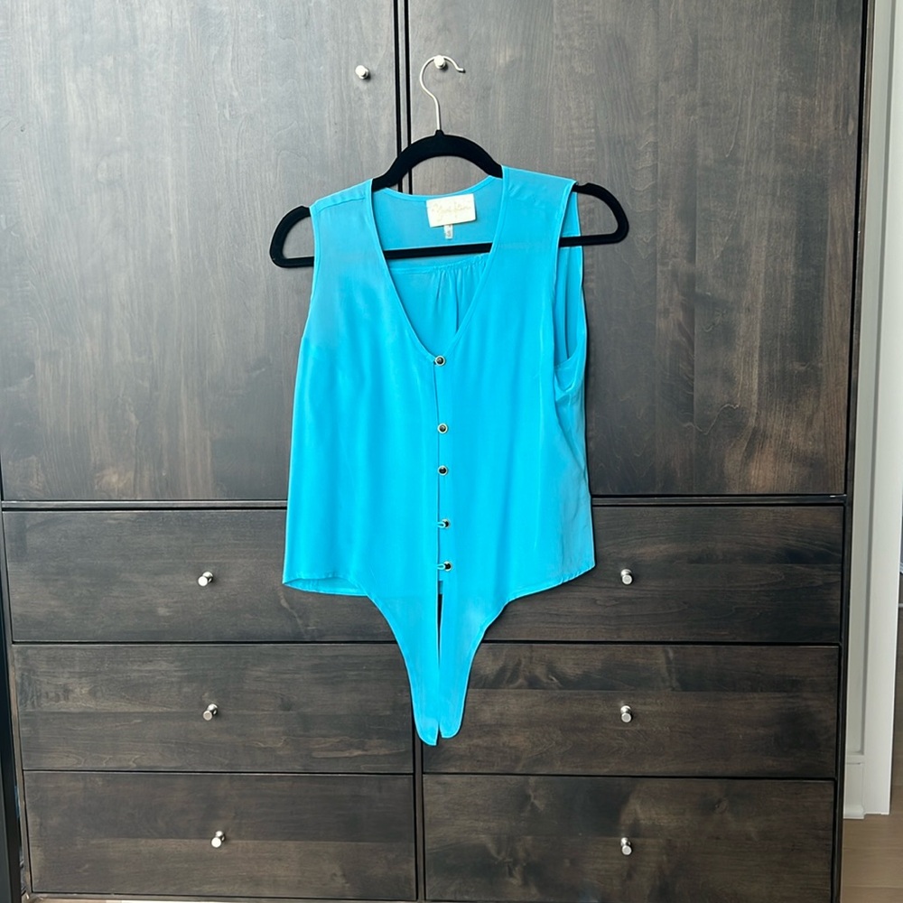 Yumi Kim silk tie crop top